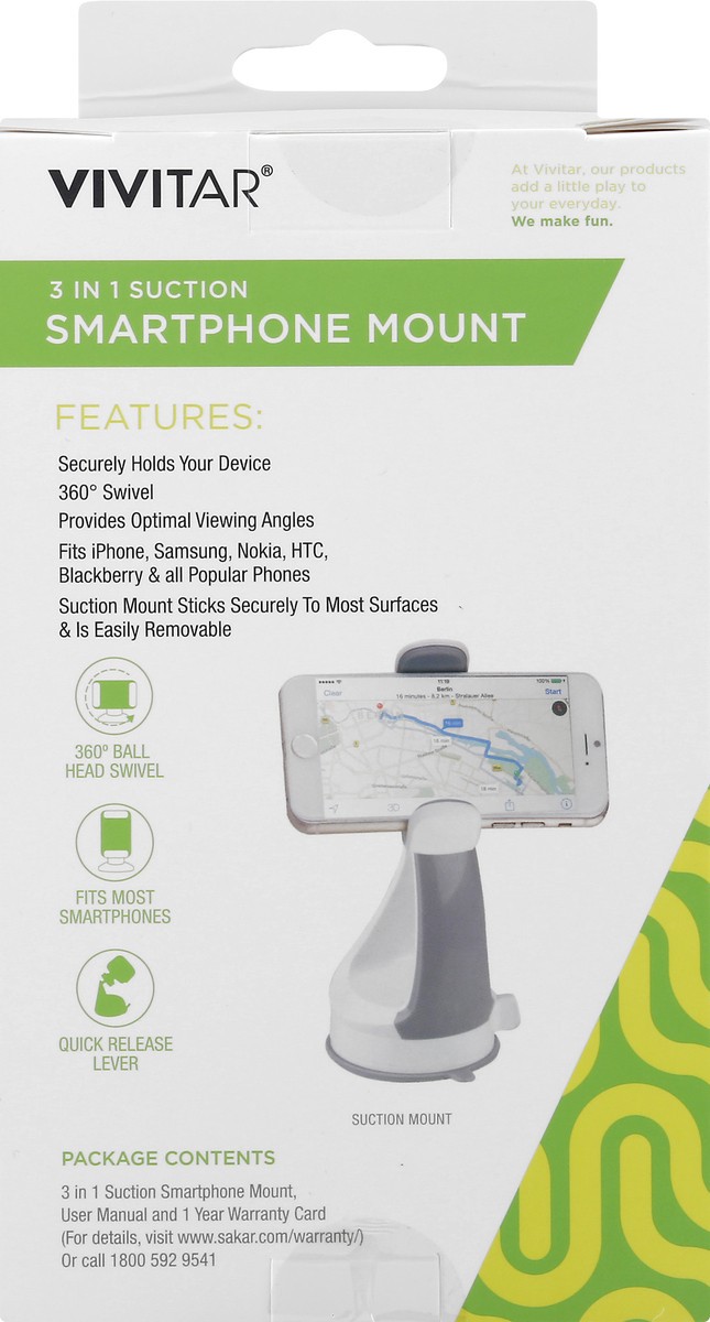 slide 6 of 11, Vivitar Mount It 3 in 1 Suction Smartphone Mount 1 ea, 1 ct