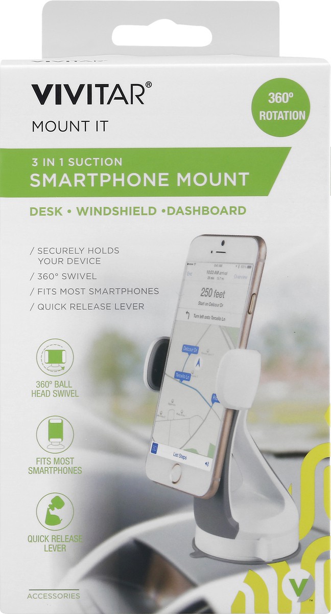 slide 1 of 11, Vivitar Mount It 3 in 1 Suction Smartphone Mount 1 ea, 1 ct