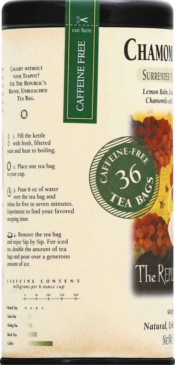 slide 2 of 9, The Republic of Tea Tea Chamomile Lemon - 36 ct, 36 ct