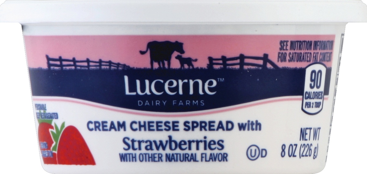 Lucerne Dairy Farms Cream Cheese Spread with Strawberries 8 oz Shipt