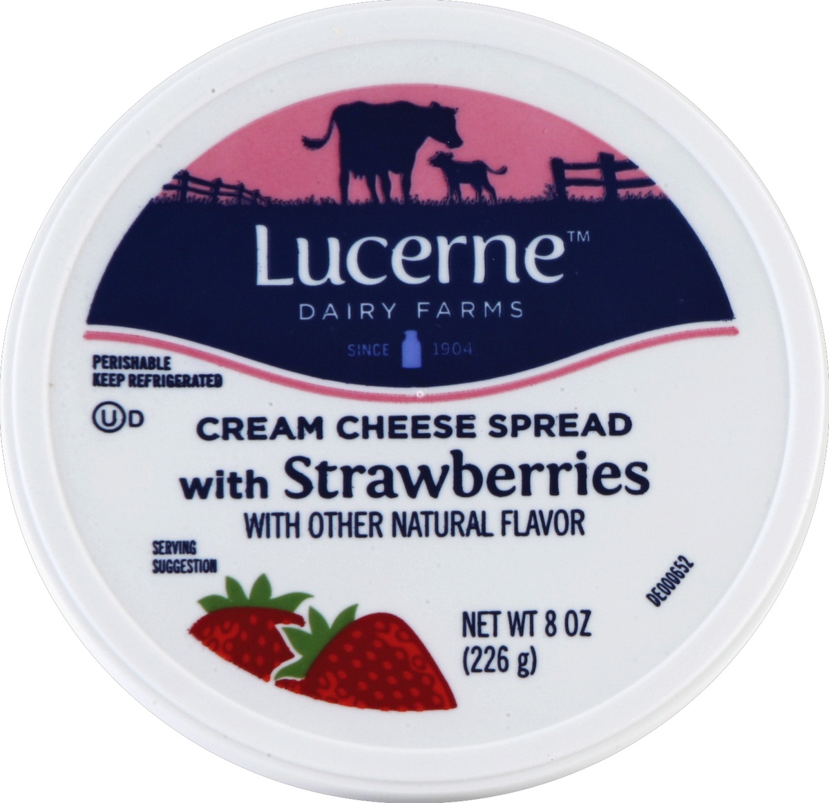 Lucerne Dairy Farms Cream Cheese Spread with Strawberries 8 oz Shipt