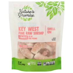 Nature's Promise Raw Wild Caught KeyWest Shell On Pink Jumbo Shrimp Frozen