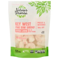 Nature's Promise Raw Key West Peeled Tail Off Extra Large Shrimp Frozen