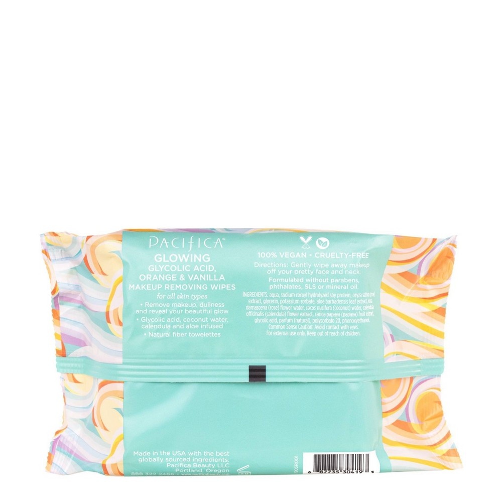 slide 3 of 3, Pacifica Glowing Makeup Removing Wipes, 1 ct