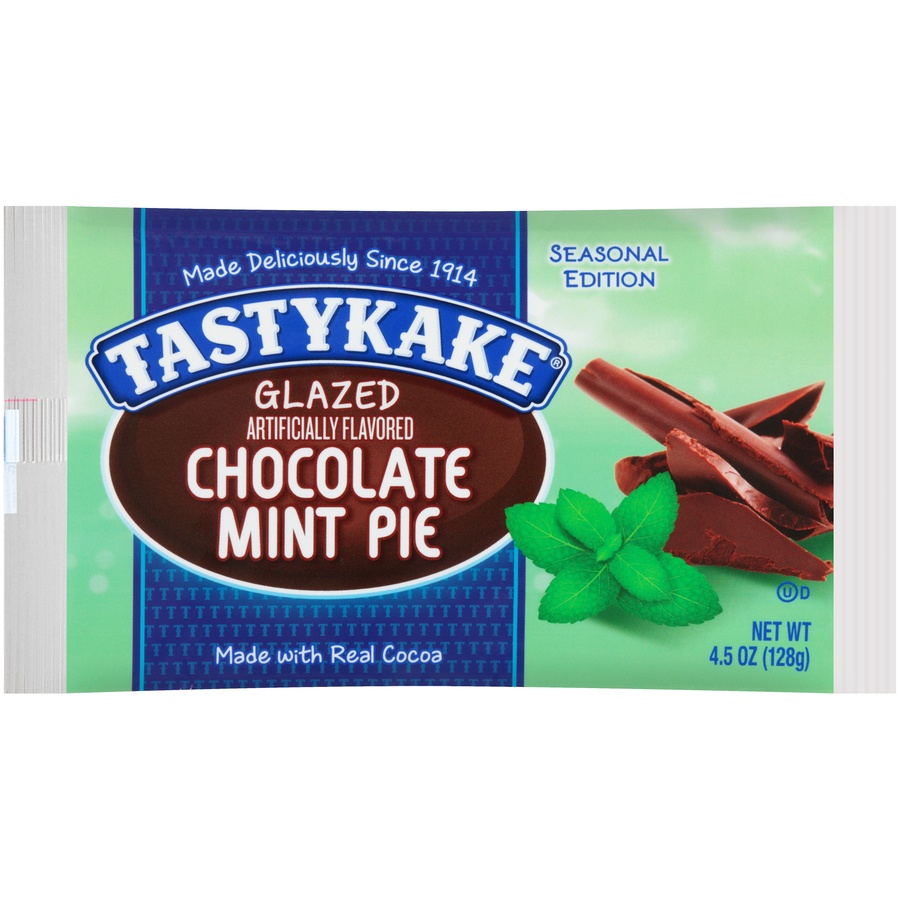 slide 1 of 6, Tastykake Glazed Chocolate Mint Pie, 4.5 oz
