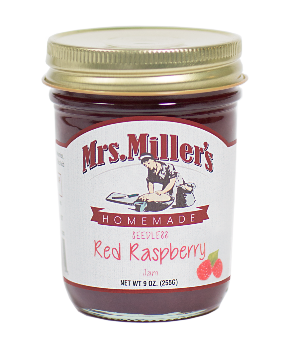 slide 1 of 1, Mrs Miller's Homemade Seedless Red Raspberry Jam, 9 oz
