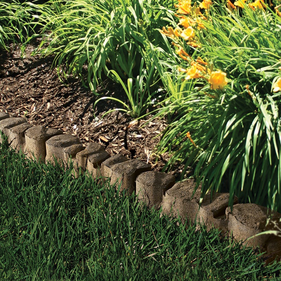 slide 2 of 6, Alameda 12-in L x 4-in W x 4-in H Brown/Charcoal Concrete Straight edging stone, 1 ct