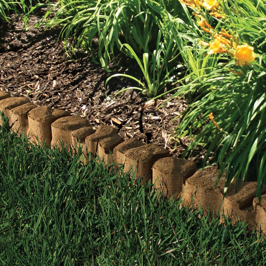 slide 5 of 6, Alameda 12-in L x 4-in W x 4-in H Brown/Charcoal Concrete Straight edging stone, 1 ct