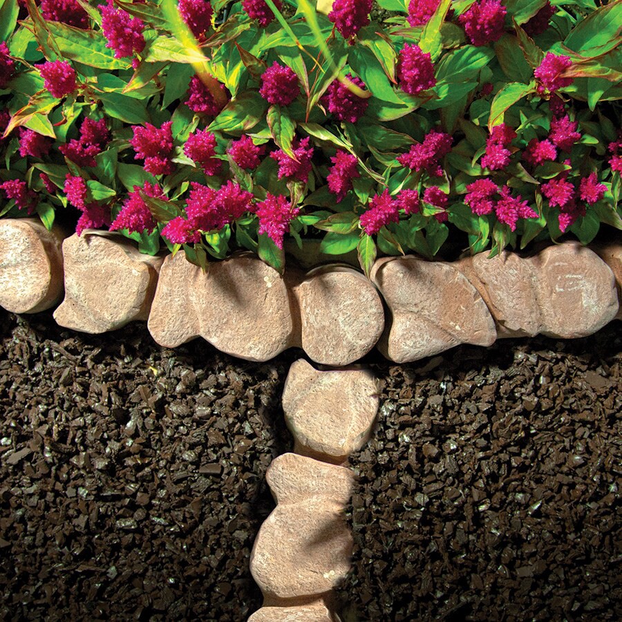 slide 6 of 6, Alameda 12-in L x 4-in W x 4-in H Brown/Charcoal Concrete Straight edging stone, 1 ct