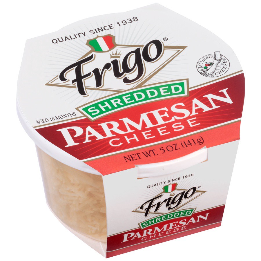 slide 2 of 8, Frigo Shredded Parmesan Cheese 5 oz, 5 oz