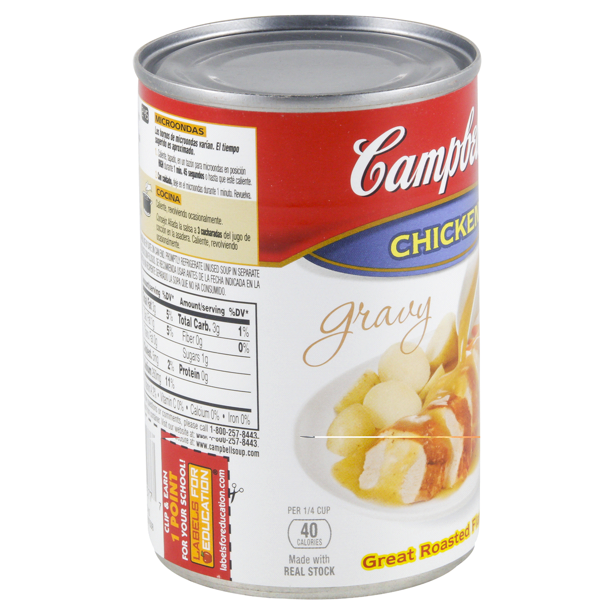 slide 2 of 4, Campbell's Campbell''s Chicken Gravy, 10.5 oz Can, 10.5 oz