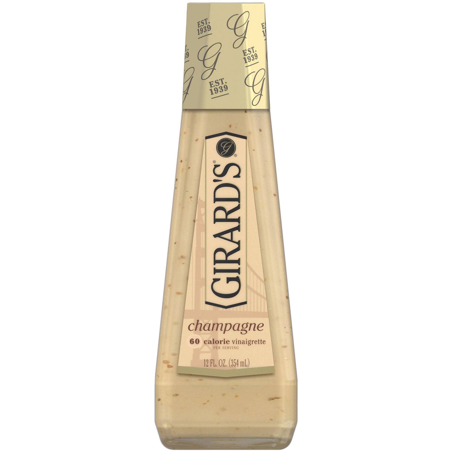 slide 1 of 3, Girard's Lite Champagne Vinaigrette, 12 oz