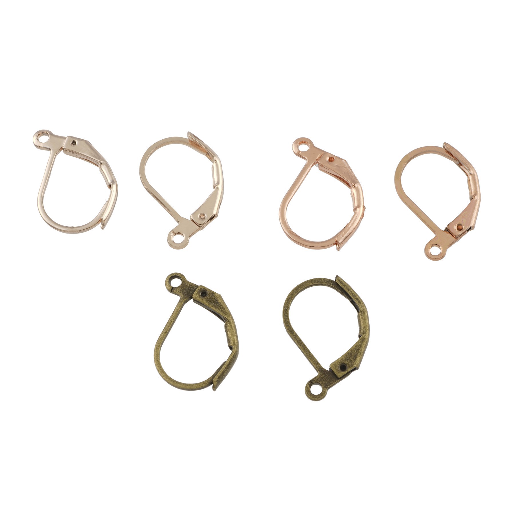 slide 2 of 2, 9mm Mixed Antique Finish Lever Backs, 24ct. By Bead Landing, 9 mm