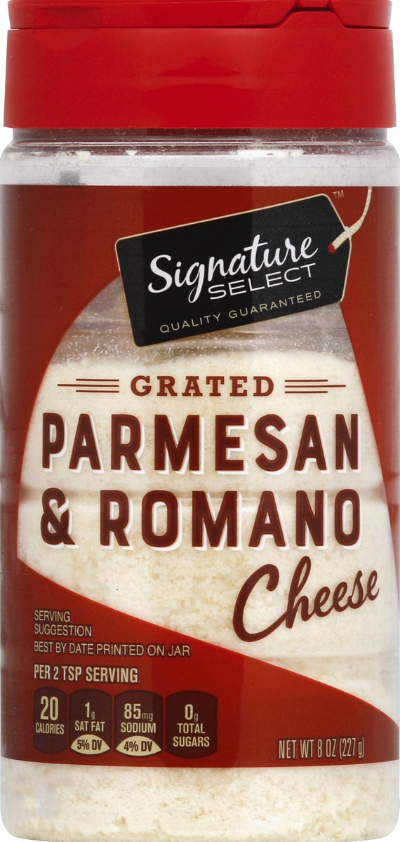 slide 2 of 2, Signature Kitchens 100% Grated Parmesan & Romano Cheese,