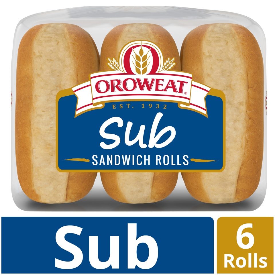 slide 2 of 9, Oroweat Steak Sub Rolls, 6 ct