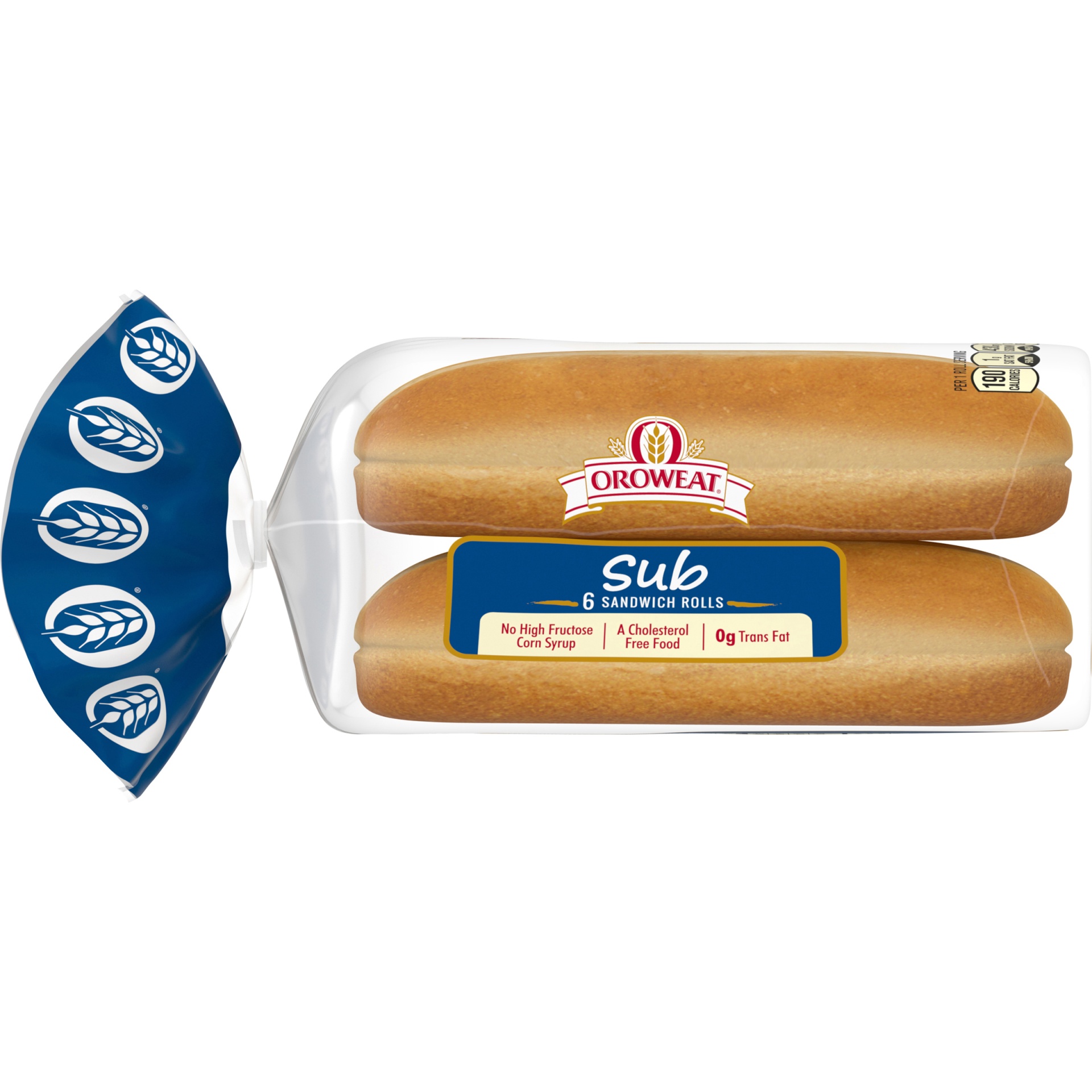 slide 5 of 9, Oroweat Steak Sub Rolls, 6 ct