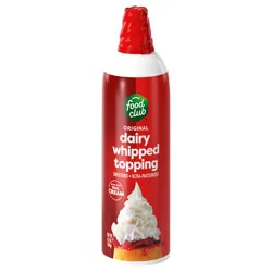 Food Club Original Dairy Whipped Topping 6.5 oz