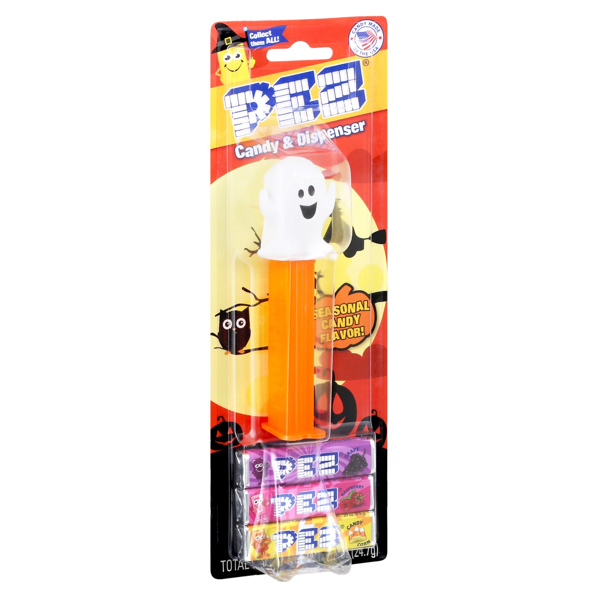 slide 9 of 10, PEZ Halloween Assorted Candy Dispensers, 0.87 oz