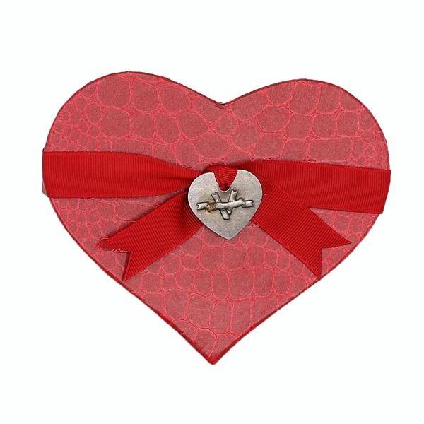 slide 1 of 1, Vchoc Heart Shp Box 9pc, 5 oz