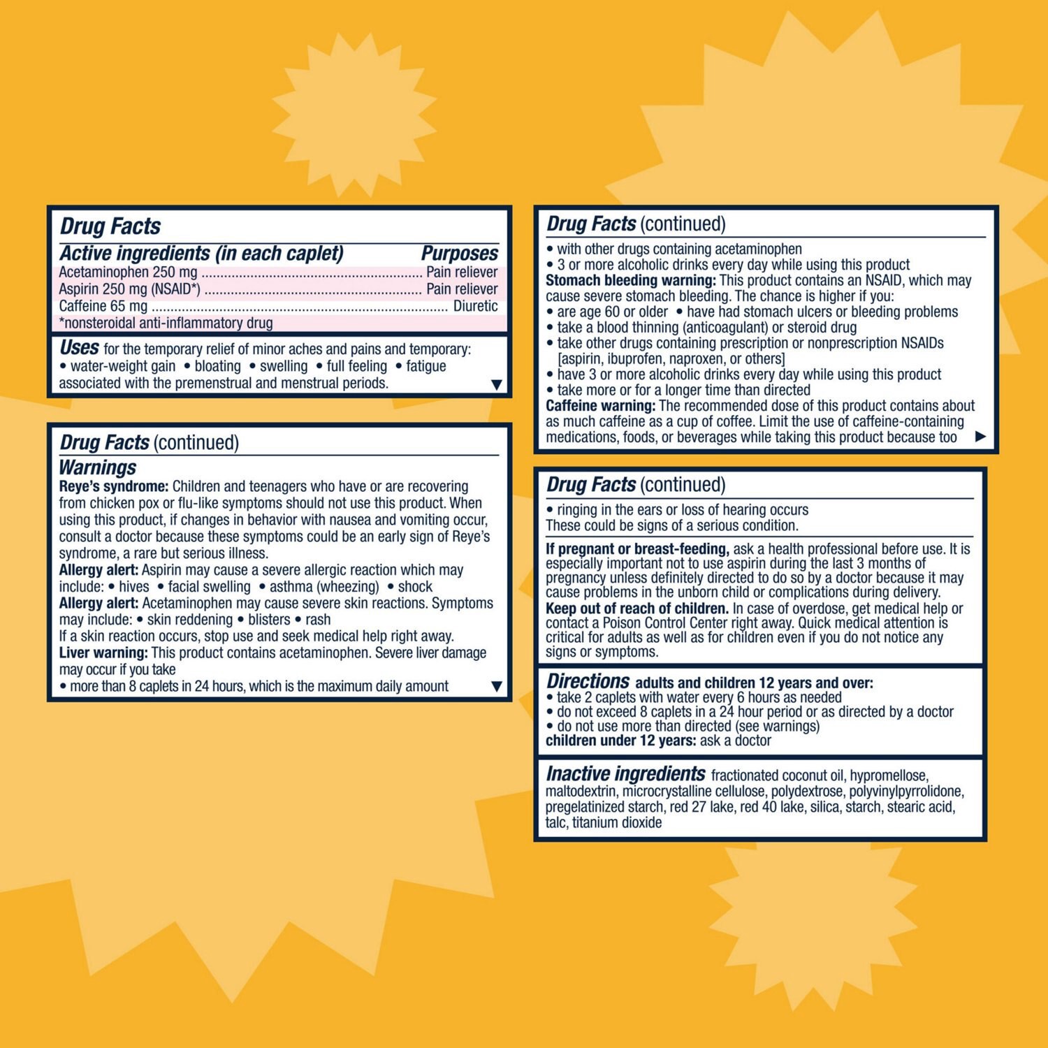 slide 5 of 6, Pamprin Max Form, 24ct, 1 ct