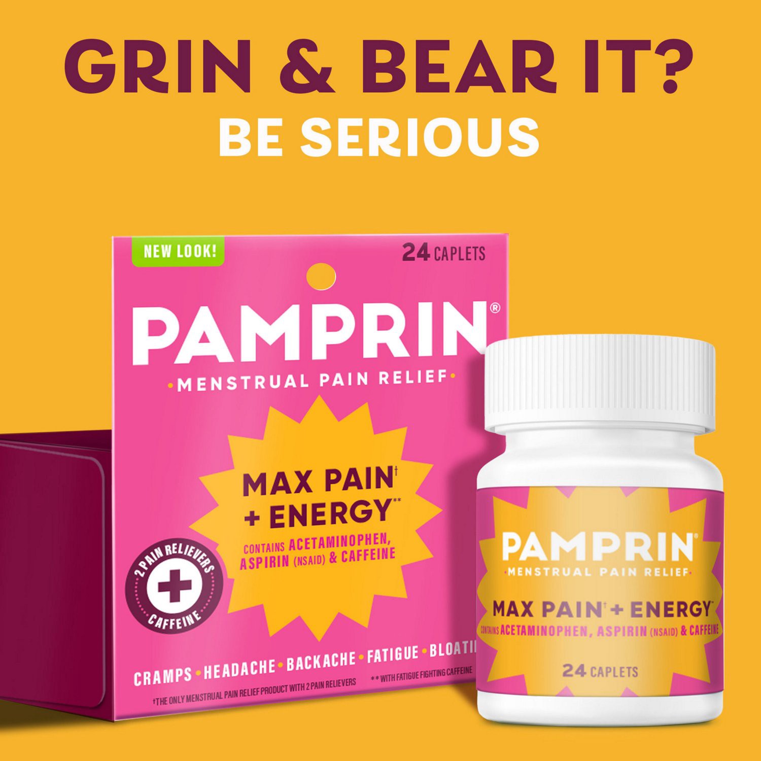 slide 2 of 6, Pamprin Max Form, 24ct, 1 ct