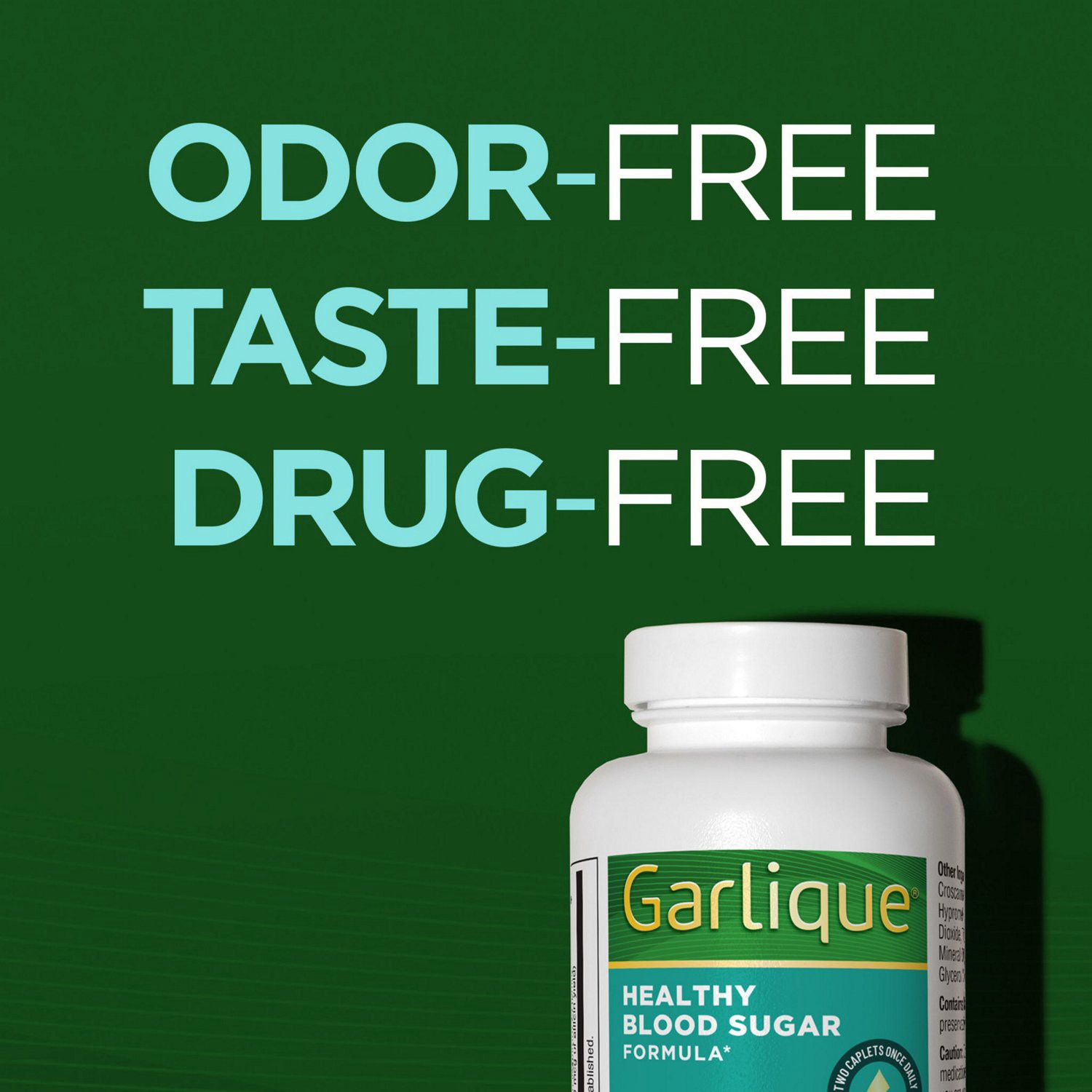 slide 7 of 9, Garlique Healthy Blood Sugar Formula 60 Caplets, 60 ct