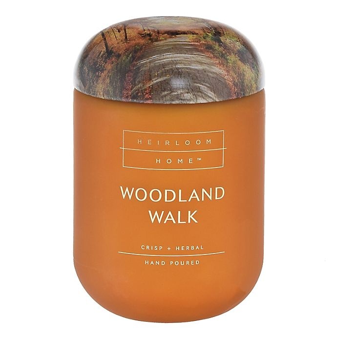 slide 1 of 1, Heirloom Home Woodland Walk Jar Candle with Metal Lid, 23 oz