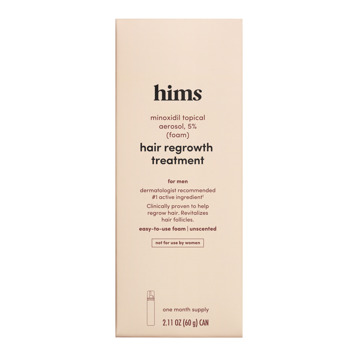 slide 1 of 1, Hims Unscented Hair Regrowth Treatment for Men 2.11 oz, 2.11 oz