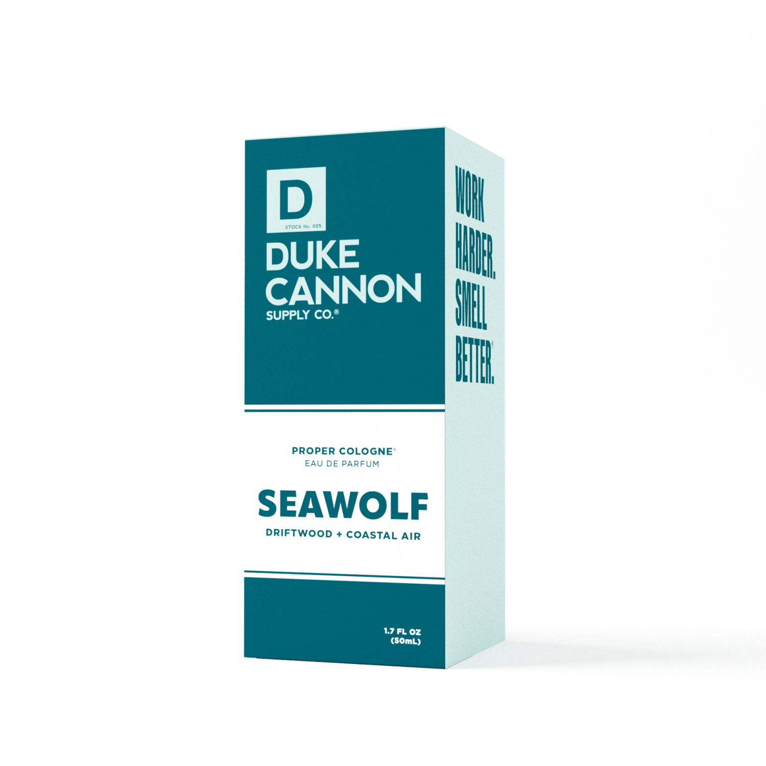 slide 4 of 4, Duke Cannon Proper Cologne Seawolf/Driftwood + Coastal Air Eau de Parfum 1.7 fl oz, 1.7 fl oz