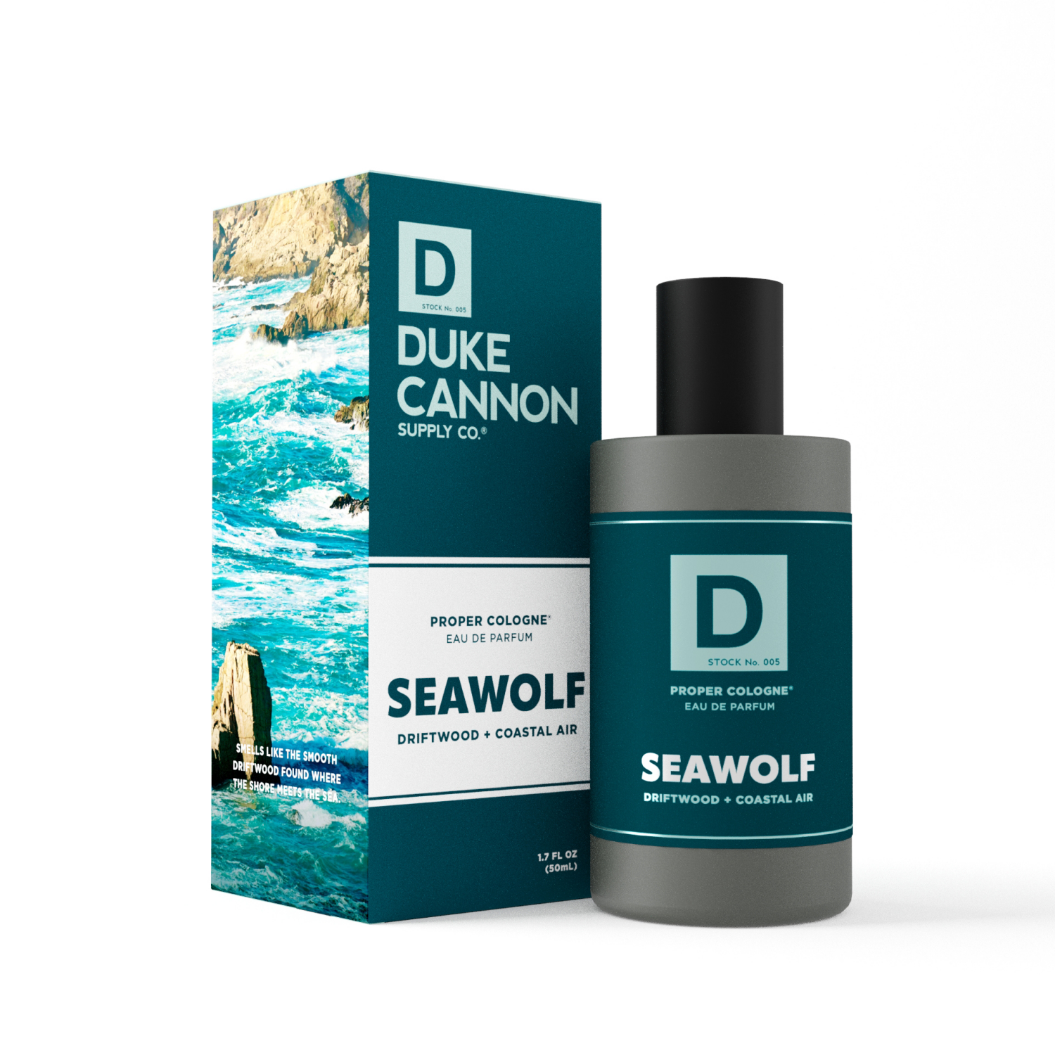 slide 1 of 4, Duke Cannon Proper Cologne Seawolf/Driftwood + Coastal Air Eau de Parfum 1.7 fl oz, 1.7 fl oz