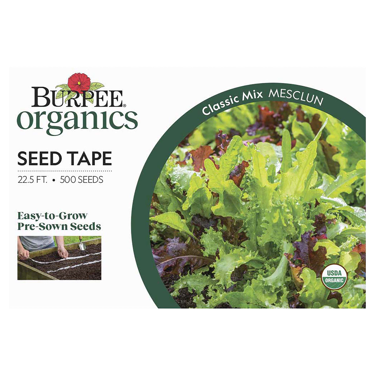 slide 1 of 5, Burpee Mesclun Classic Mix Seeds, 1 ct