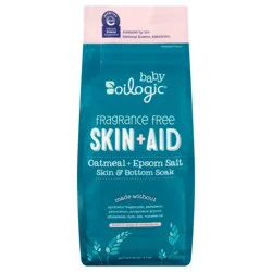 Oilogic Baby Skin + Aid Oatmeal + Epsom Salt Fragrance Free Skin & Bottom Soak 32 oz