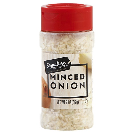 slide 1 of 1, Signature Select/Kitchens Onion Minced, 2 oz
