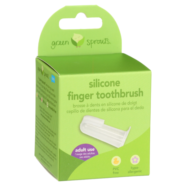 slide 1 of 1, Green Sprouts Baby Finger Toothbrush, 1 ct