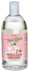 Rebel Green Fresh & Clean Pink Lilac Liquid Hand Soap
