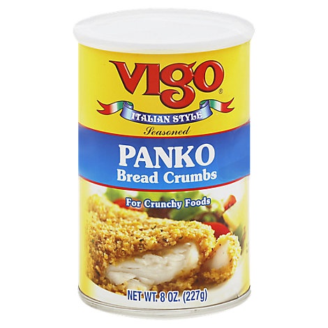 slide 1 of 1, Vigo Bread Crumbs Panko Seasoned Italian Style, 8 oz