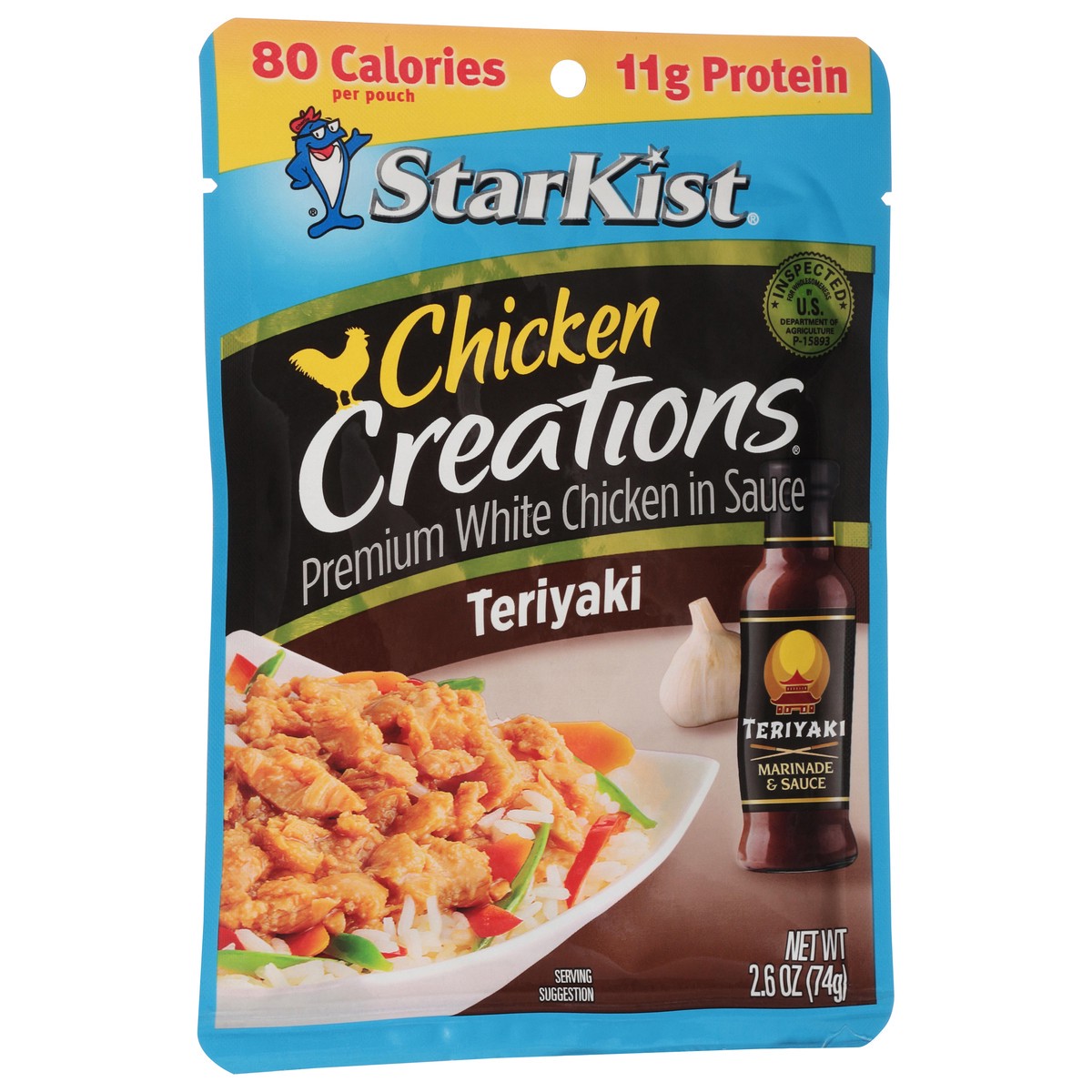 slide 3 of 9, StarKist Creations Teriyaki Chicken 2.6 oz, 2.6 oz