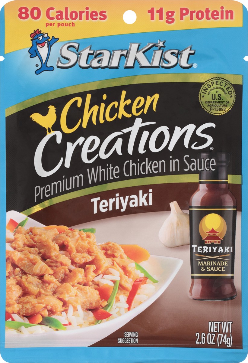 slide 7 of 9, StarKist Creations Teriyaki Chicken 2.6 oz, 2.6 oz