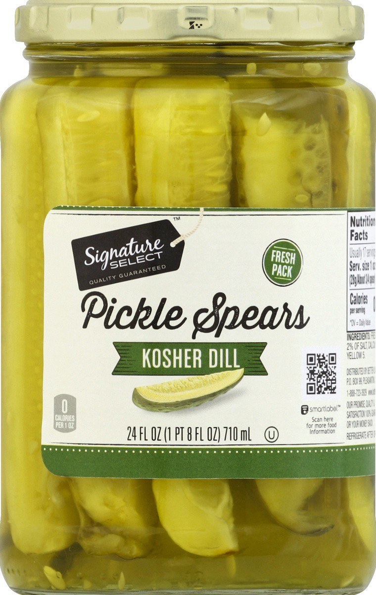 slide 2 of 2, Signature Select Pickles 24 oz, 24 oz