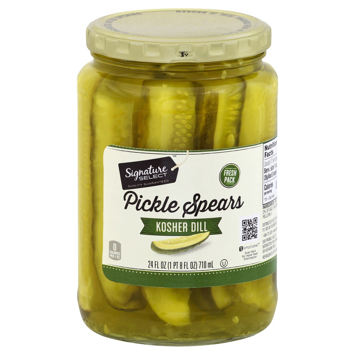 slide 1 of 2, Signature Select Pickles 24 oz, 24 oz