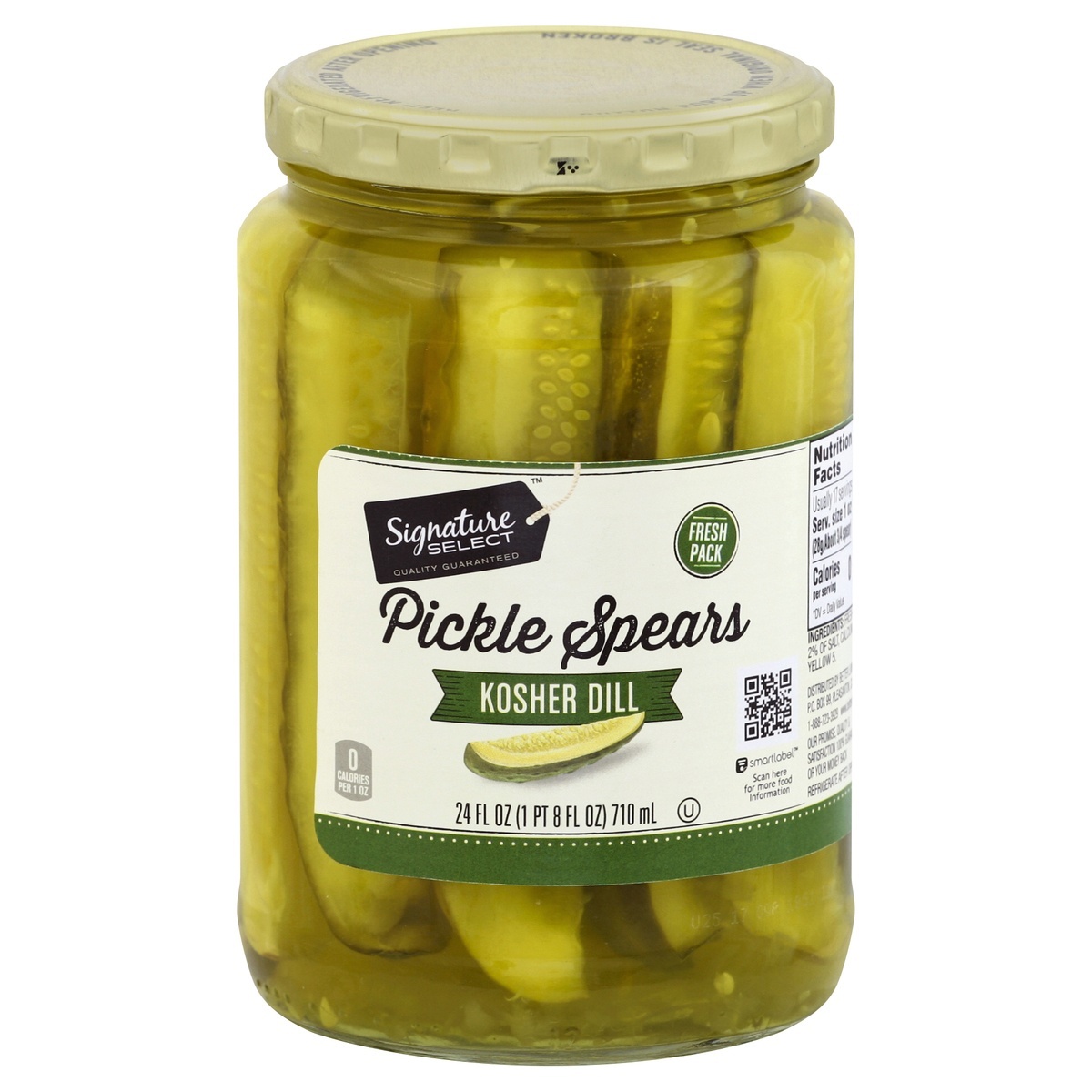 slide 1 of 2, Signature Select Pickles 24 oz, 
