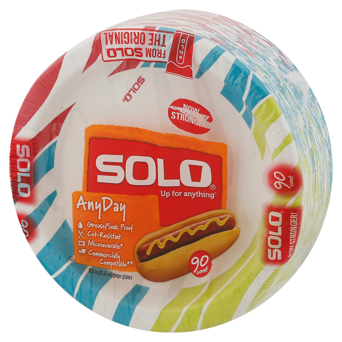 slide 5 of 9, SOLO Paper Plates, Any Day, 90 ct