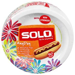 Solo AnyDay Paper Plates 8.5 Inch 90 ea