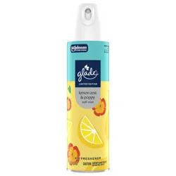 Glade Odor Fighting Soft Mist Air Freshener Room Spray, Lemon Zest & Poppy, 7.3oz., 1 count