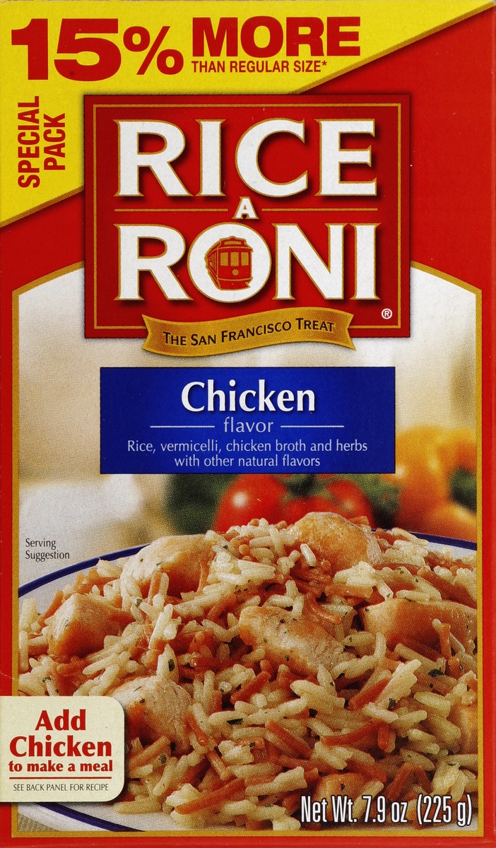 slide 2 of 4, Rice-A-Roni Chicken Flavor Rice 24 Count Case of 7.9 Ounce Boxes, 7.9 oz