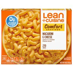 Lean Cuisine Frozen Meal Macaroni and Cheese, Comfort Cravings Microwave Meal, Pasta Dinner with Cheese, Frozen Dinner for One