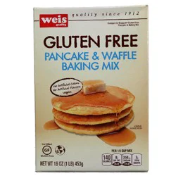 Weis Quality Gluten Free Pancake and Waffle Baking Mix