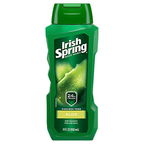 slide 1 of 1, Irish Spring Body Wash Aloe, 18 fl oz