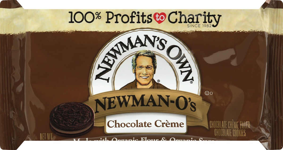 slide 6 of 9, Newman's Own Newman-O's Chocolate Creme Filled Chocolate Cookies 8 oz, 8 oz