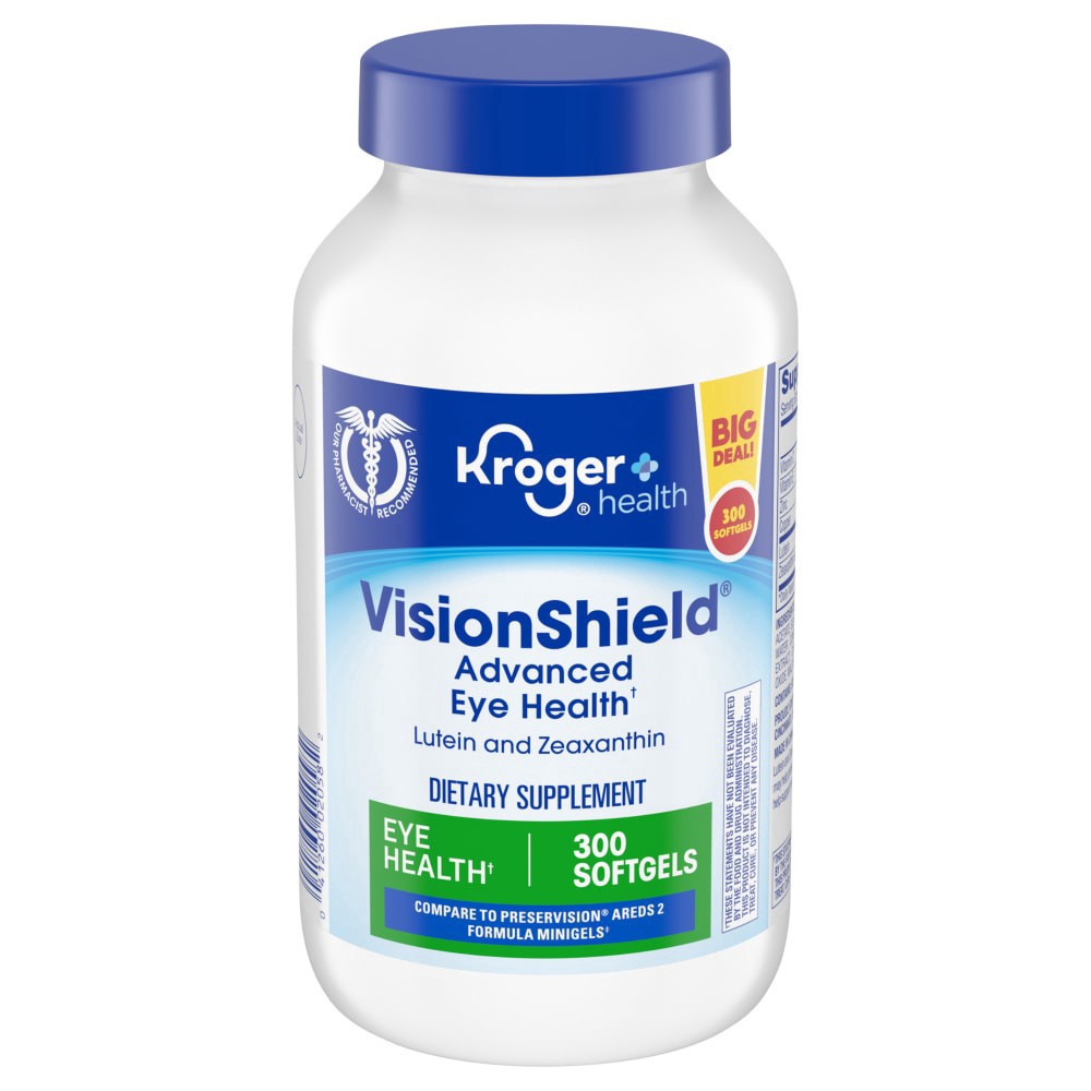 slide 1 of 1, Kroger® VisionShield® Advanced Eye Health Softgels, 300 ct